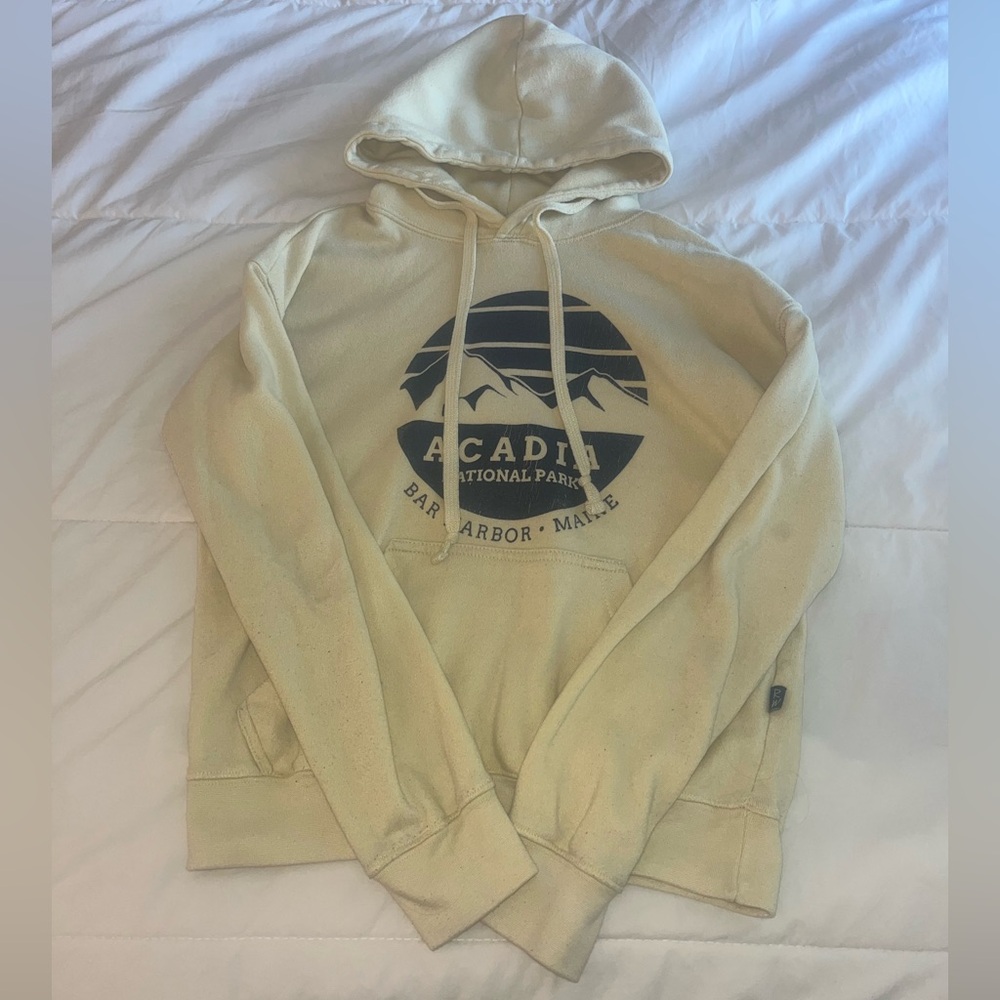 Beige Acadia National Park Hoodie